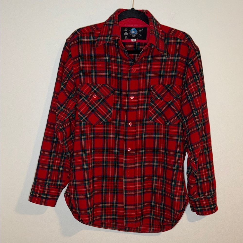 Vintage Swanndri Wool Tartan Plaid Button Up Flannel Shirt